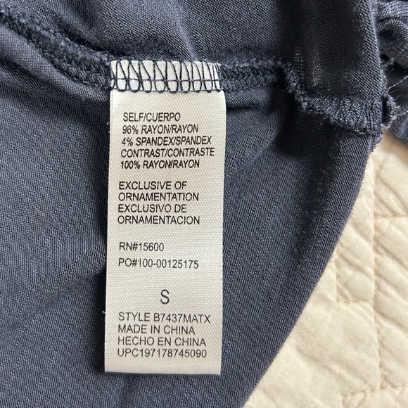 Democracy Charcoal Ruffle Blouse - Picture 6 of 8